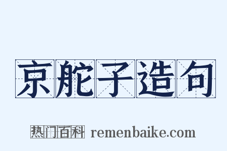 京舵子造句是什么意思的图片